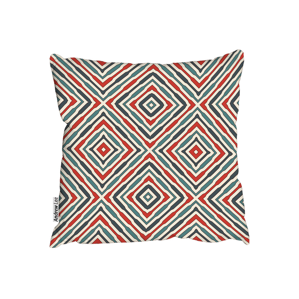 New Product Repeated squares and rhombuses ornamental abstract Tribal motif (Cushion)  - Andrew Lee Home and Living