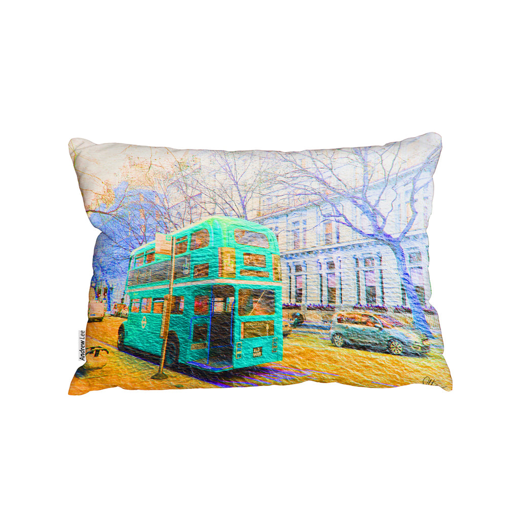 New Product London bus green rear (Cushion)  - Andrew Lee Home and Living