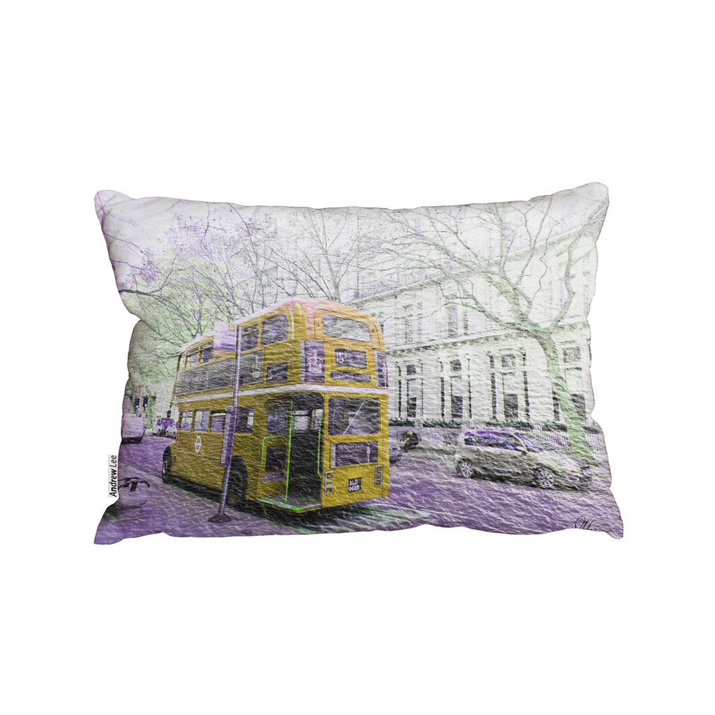 New Product London bus YELLOW rear (Cushion)  - Andrew Lee Home and Living