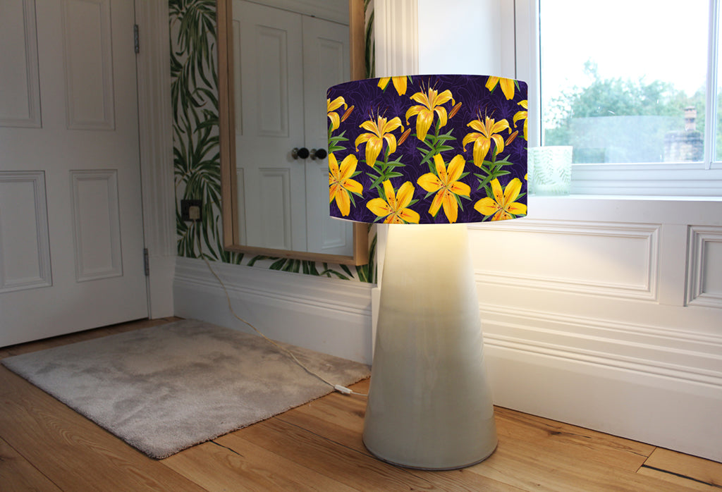 New Product Yellow lily flowers (Ceiling & Lamp Shade)  - Andrew Lee Home and Living
